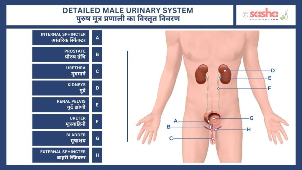 Detailed Male Urinary System