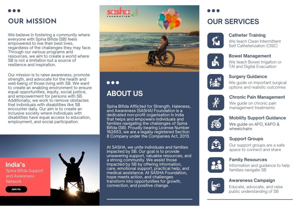 sasha-foundation-brochure-1 sasha foundation brochure showcasing the mission and services
